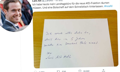 Diese Nachricht hinterließ der FDP-Mann für die AfD.