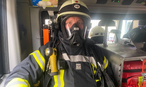 Die Feuerwehr war während der Konferenz in Bereitschaft.