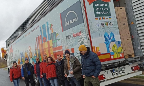 Weihnachtspäckchenkonvoi