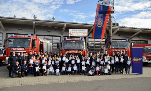 Brandfloh-Abnahme der Kinderfeuerwehren in Braunlage.