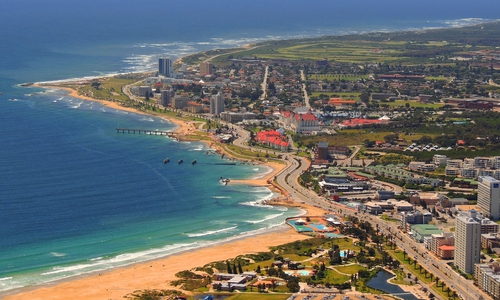 Zu sehen ist die Stadt Gqeberha ehemals Port Elizabeth.