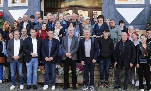 Empfang im Rathaus von französischen Gästen aus Briouze.