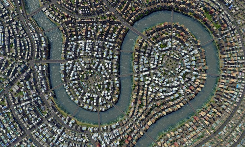Im Computerspiel Cities: Skylines bauen die Wissenschaftler ihre Vision von der Stadt der Zukunft. (Screenshot)