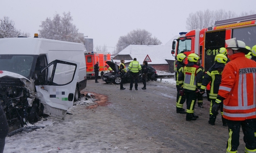 Auf der L474 kam es am Morgen zu einem schweren Unfall.
