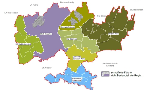 Das ist nun die anerkannte LEADER-Region.
