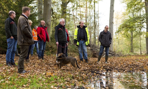 Bei der gemeinsamen Abnahme wurden die umgesetzten Bauarbeiten mit Vertreterinnen und Vertretern des NLWKN, der NLF, des Landkreises Gifhorn, der Gemeinde Steinhorst sowie der ausführenden Baufirma besprochen.