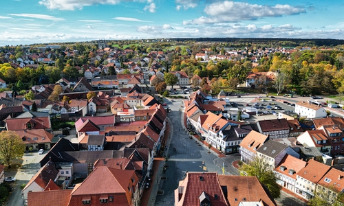 Die Innenstadt von Schöningen.