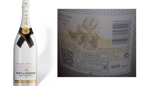 In diesem Champagner wurde Ecstasy gefunden. Es droht Lebensgefahr.