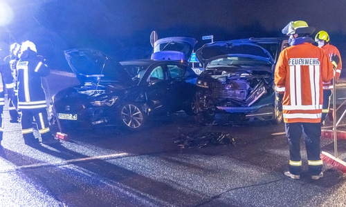 Die Unfallszene an der Heerstraße. 