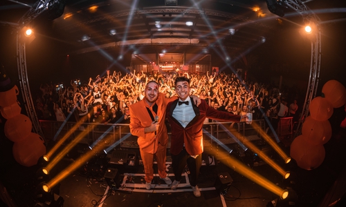 Joris Ameln (rechts) bei der letztjährigen Halloweenfeier.