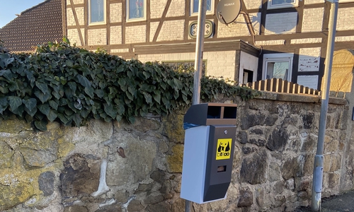 Eine der Hundestationen in Werlaburgdorf. 