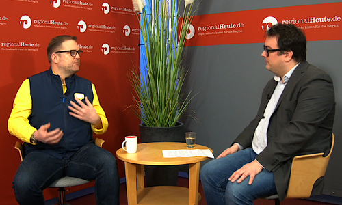 Peter Becker (li.) im Interview mit Werner Heise.