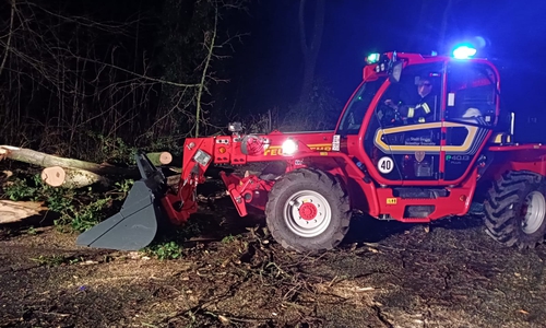 Die Feuerwehr hatte ordentlich zu tun.