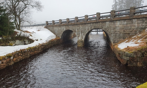 Hochwasserentlastung am Oderteich.