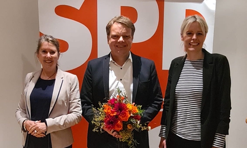 Annette Schütze, Christoph Bratmann und Julia Retzlaff treten bei der Landtagswahl für die SPD an.