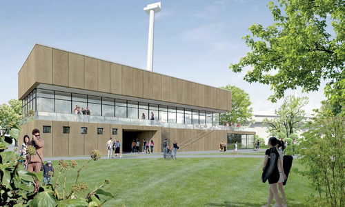 Die Idee ist, ein neues Tennis- und Sporthaus kombiniert mit einer Tagespflege der Diakoniestation zu entwickeln. 