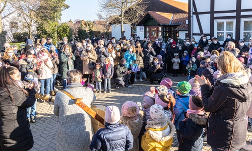 Die Kindergartenkinder und die Band Pymp traten auf.