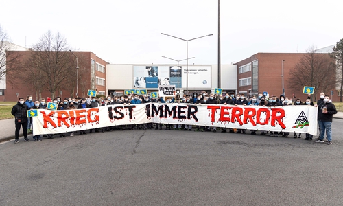 Am Volkswagenwerk Salzgitter wurden heute Spenden gesammelt