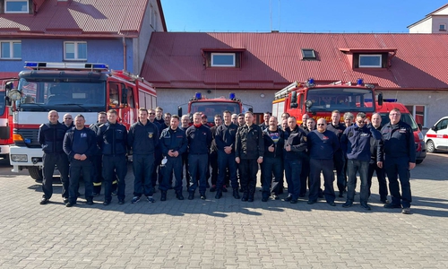Gruppenfoto in Nisko.