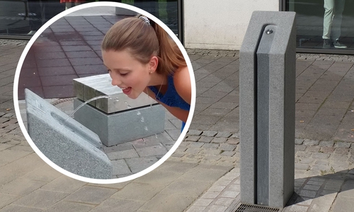 Dieser Trinkbrunnen ist für den Stadtmarkt in Wolfenbüttel geplant. 