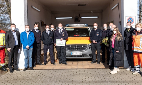 Heute wurde die neue Rettungswache an den Rettungsdienst übergeben. 