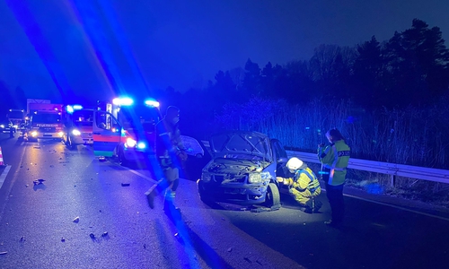 Mehrere Autos waren an dem Unfall beteiligt.