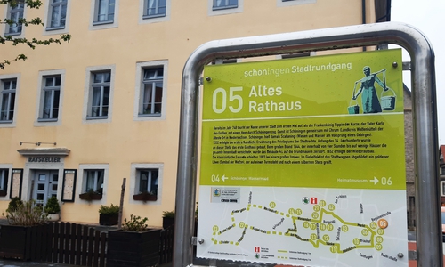 Eine neue Anwendung führt durch Schöningen.