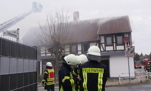 Die Feuerwehr im Einsatz.