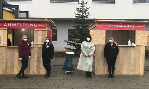 Das Testzentrum am Helios Klinikum ist über die Feiertage regulär geöffnet. 