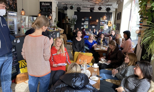 Die Treffen in der Veränder.Bar werden gut angenommen.