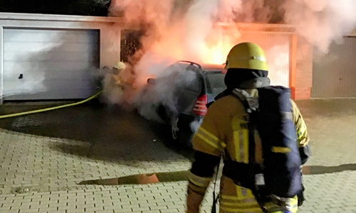 In der vergangenen Nacht brannte in Helmstedt ein Auto. 