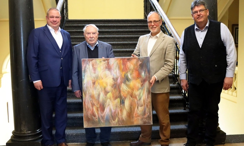 v. l.: Wittich Schobert, Dr. Karl Birker, Henning Konrad Otto, Thomas Bode.