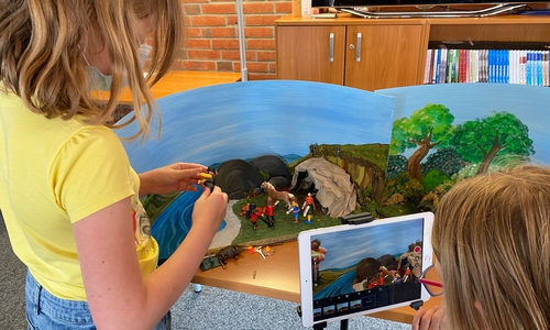 Mit Stopp-Motion-Technik wurden die kurzen Filme gedreht.