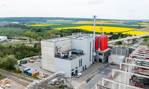Helmstedter Revier: Baustelle der KVA Buschhaus im Mai 2022.
