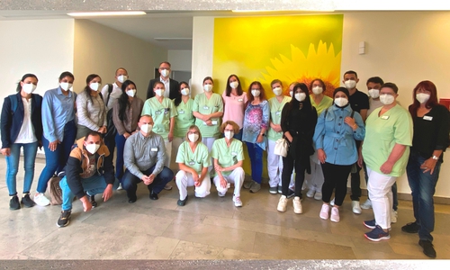 Die Pflegekräfte aus Tunesien wurden im Klinikum begrüßt.