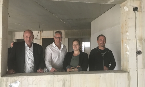 "Das Ambulante Haus" in Gamsen nimmt Formen an. 