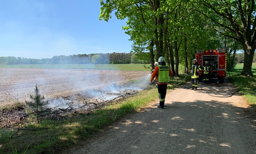 Das Feuer wurde gelöscht.