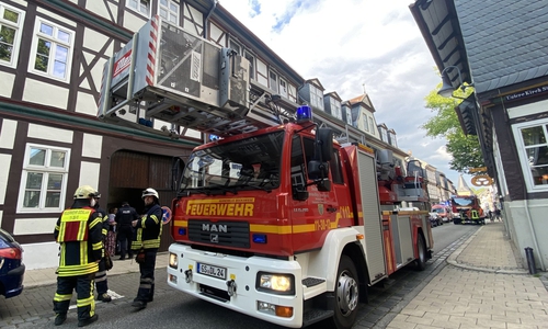 In der Breiten Straße kam es zu einem Feuerwehr Einsatz.