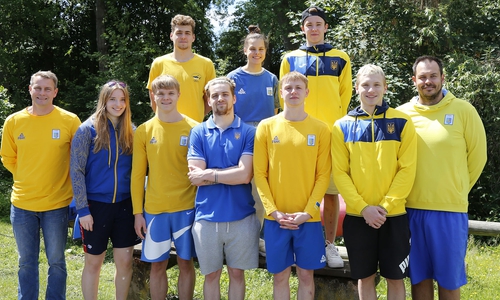 Die ukrainische Schwimmmannschaft trainiert in Wolfenbüttel und im Heidbergbad.