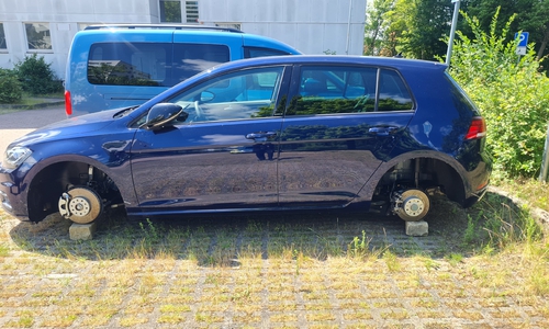 Der betroffene VW Golf