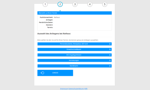 Auf der Startseite der Homepage der Gemeinde Lehre ist das Online-Terminbuchungsportal im weiß hinterlegten Kasten "Öffnungszeiten" zu finden.