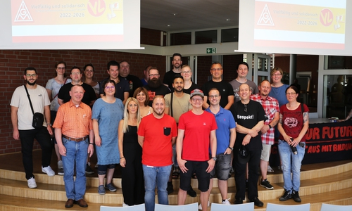 Die neuen Kontaktleute der IG Metall im VW Werk Salzgitter.