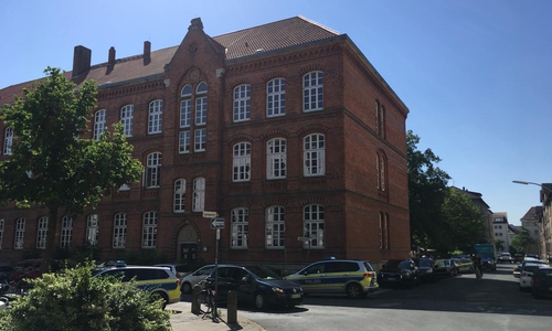 An der Hauptschule in der Sophienstraße wurde Amokalarm ausgelöst. Archivbild.