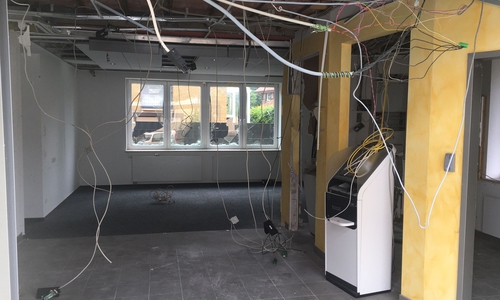 So sieht der Innenraum der Filiale aus.