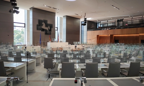 Der Plenarsaal im Niedersächsischen Landtag
