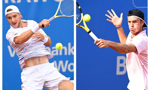 Jan-Lennard Struff (li.) und Maximilian Marterer.