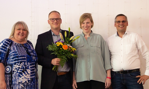 Eva Stassek, Malte Stahlhut, Garnet Alps und Thorsten Gröger (v. li.).