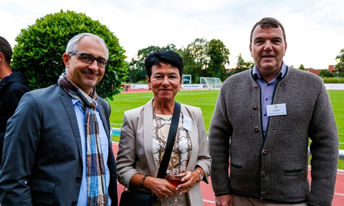 Prof. Dr. Kinan Rifai, Kerstin Scheithauer und Axel Burghardt.