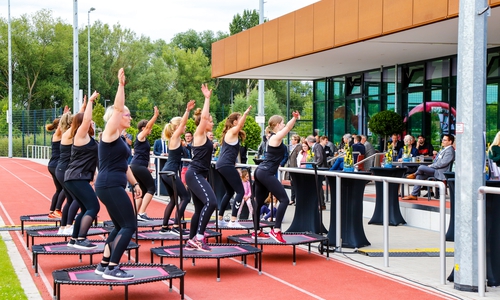 Eröffnet wurde der Stadtempfang mit einer Vorführung der Jumping Fitness Gruppe des MTV Wolfenbüttel.