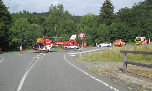 Auf der L516 kam es zu einem schweren Unfall.